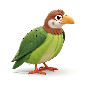 recommend clip art: Beautiful toucan 3d Clipart, isolated on a white background, toucan on a white background