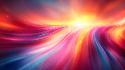 Obraz premium Vibrant abstract landscape with flowing colors.