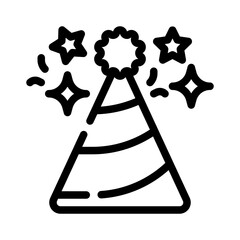 celebration line icon