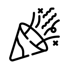 celebration line icon
