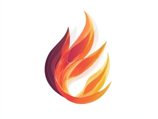 Fire flame logo modern flames logotype symbol icon design isolated on white background