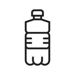 Plastic Bottle icon vector image. Suitable for mobile apps, web apps and print media.