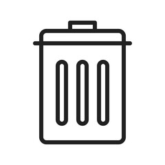 Trash Can icon vector image. Suitable for mobile apps, web apps and print media.