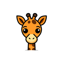 Giraffe cute simple illustration