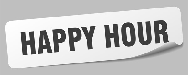 HAPPY HOUR sticker