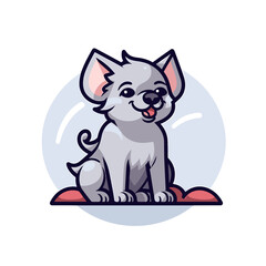 Hyena cute simple illustration
