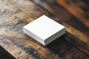 White Minimal Business Cards Mockup