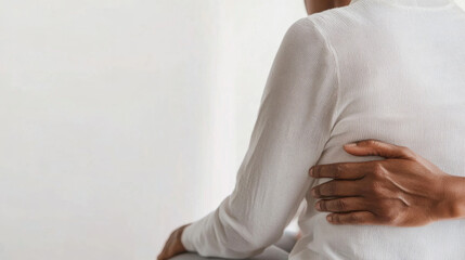 Close-up of a comforting embrace for holistic well-being
