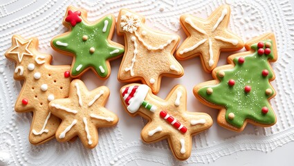 Delicious gingerbread cookies, christmas festival