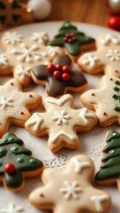Delicious gingerbread cookies, christmas festival