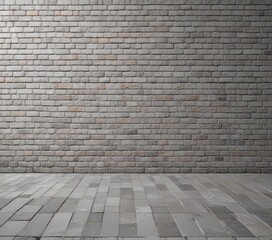 Fototapeta premium Clean, uniform, light grey bricks, modern style , building, contemporary