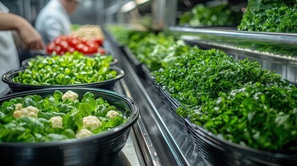Fresh Organic Vegetables Displayed in Baskets for Healthy Eating