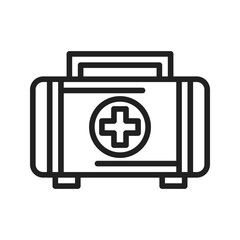 First Aid Kit icon vector image. Suitable for mobile apps, web apps and print media.