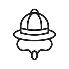 Explorer Hat icon vector image. Suitable for mobile apps, web apps and print media.