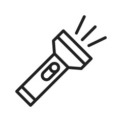 Flashlight icon vector image. Suitable for mobile apps, web apps and print media.