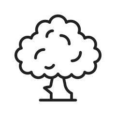 Tree icon vector image. Suitable for mobile apps, web apps and print media.