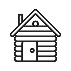 Cabin icon vector image. Suitable for mobile apps, web apps and print media.