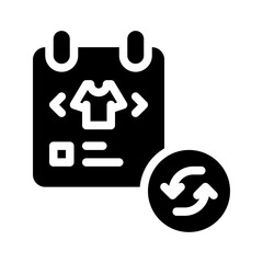 refund glyph icon