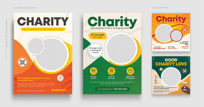 Charity flyer  template