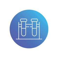 Test Tubes vector icon