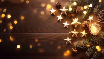 Festive Garland Background