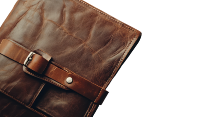 Stylish Leather Portfolio Folder with Multiple Compartments Perfect for Organizing Documents and Business Essentials.