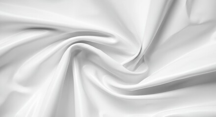 Fototapeta premium Abstract White Fabric Drape Texture