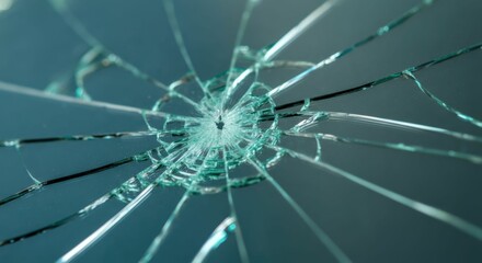 Shattered Glass Close-up