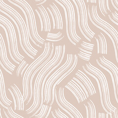 Abstract seamless pattern with hand drawn textures. Vector background.