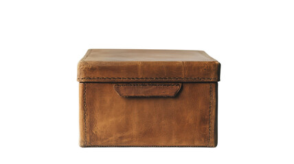 Stylish Leather Storage Box with Lid for Organizing Home or Office Supplies, Perfect for Decorative Storage Needs.