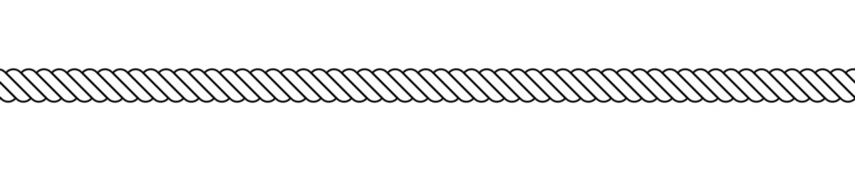rope, black and white illustration, seamless repeatable shape pattern