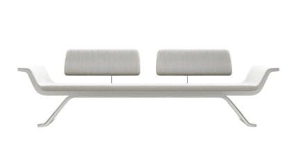 A long wooden bench with comfortable armrests, perfect for outdoor settings or garden spaces, providing a relaxing place for friends and family to gather and enjoy nature..