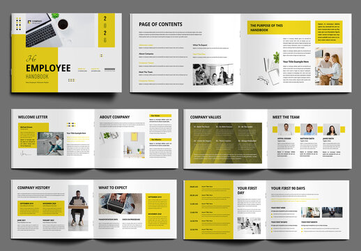 HR Employee Handbook Template Layout