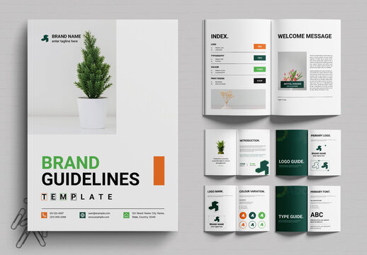 Modern Brand Guidelines Template for Creative Identity Design