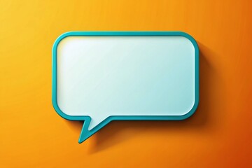 Naklejka premium Communication Concept: Speech Bubble with Copy Space for Messaging, Dialogue, and Conversation Design