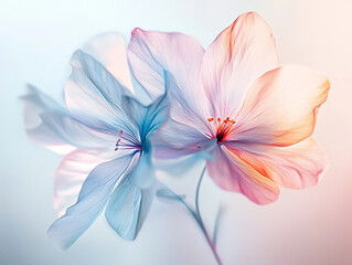 Fototapeta premium Abstract pastel flower garden, beautiful flower garden wallpaper