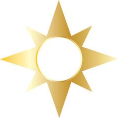gold compass icon