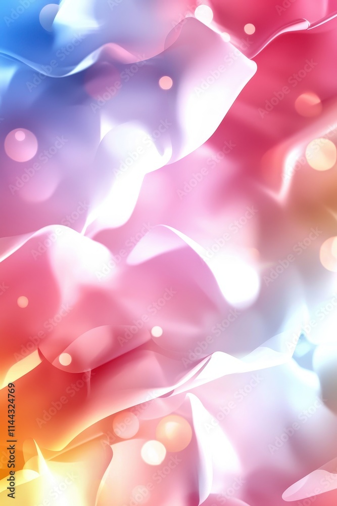 Poster Abstract Colorful Textured Background with Soft Light and Bokeh