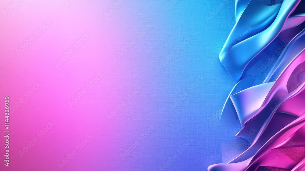 Poster Abstract Colorful Gradient Waves Background for Modern Design