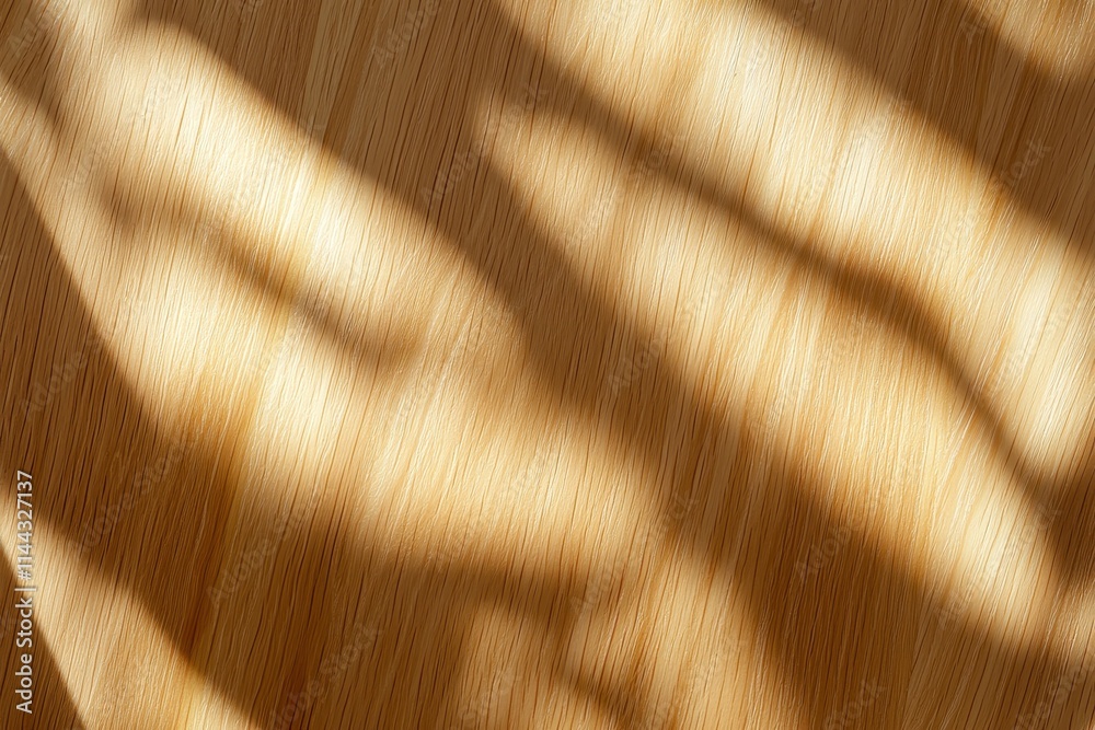 Poster soft shadows on wooden surface creating natural warm atmosphere