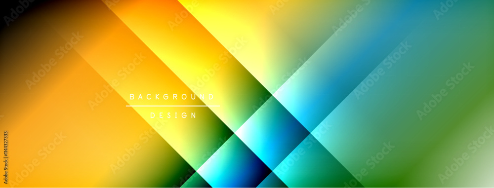 Poster Light shadow lines dynamic gradient background