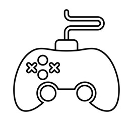 Gaming controller icon. Game console. Joystick icon. Gamepad symbol. Retro Black Video Game Controller. Video game controller, joystick, console icon.
