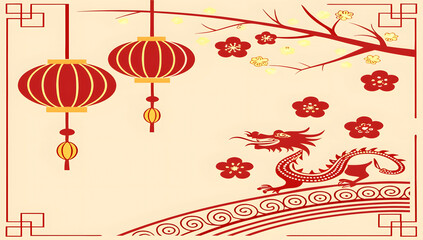 Chinese New Year background template .