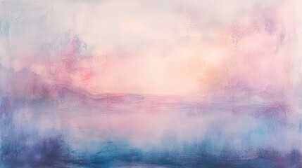 Serene Abstract Landscape with Soft Pastel Colors and Gentle Light