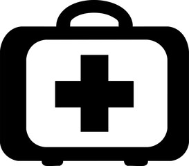 Obraz premium A simple illustration of a first aid kit, symbolizing health and emergency care, ideal for medical and safety contexts.