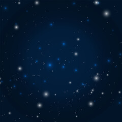 Elegant night sky with beautiful stars background © S_Designs