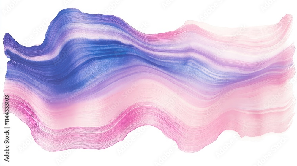 Aufkleber abstract wave pattern in soft pink and blue tones for backgrounds