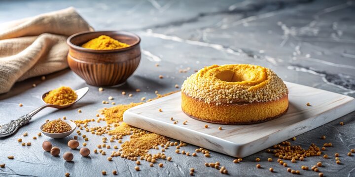 Pristine Millet Lahoh Recipe: Marble Countertop Food Photography - Rule of Thirds