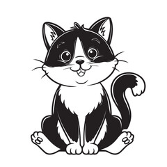 cat silhouette vector