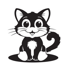cat silhouette vector